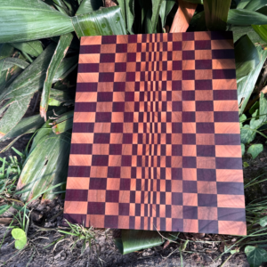 Purpleheart and Maple End Grain Cutting Board – Made to Order